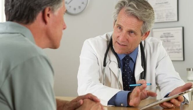 De Patient op der Empfang vum Dokter